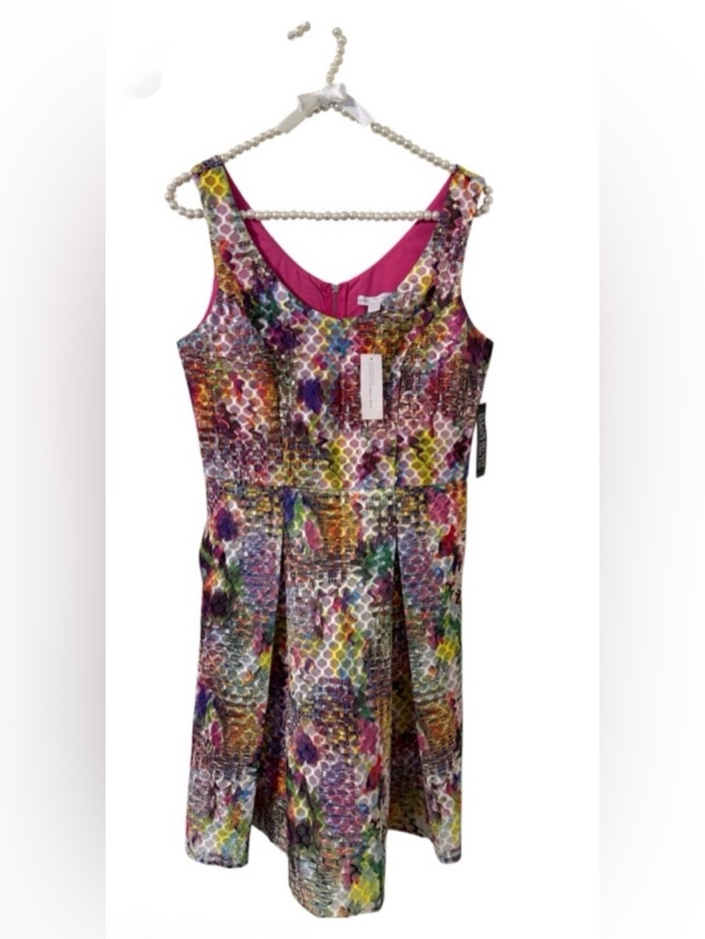 New York & Company Sleeveless Fit and Flare Dress